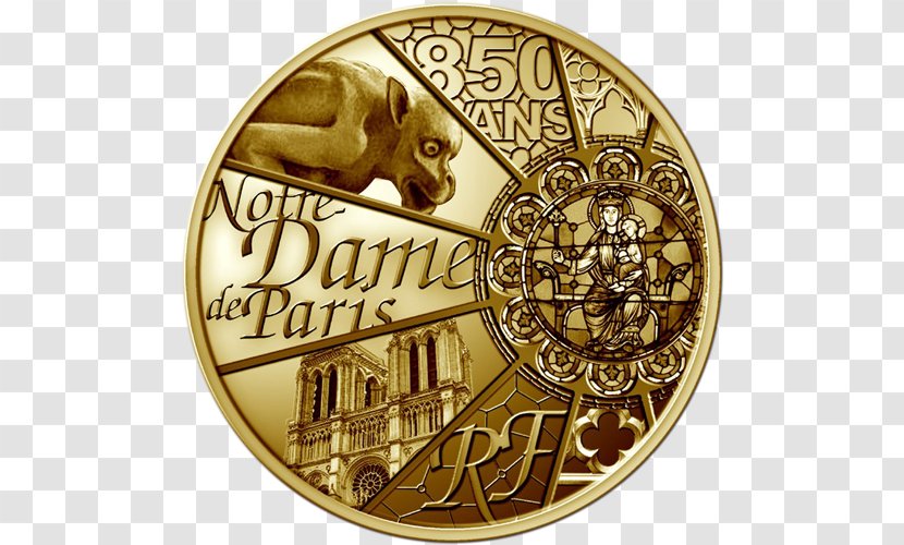 Notre-Dame De Paris Monnaie Euro Coins - France - Notre Dame Transparent PNG
