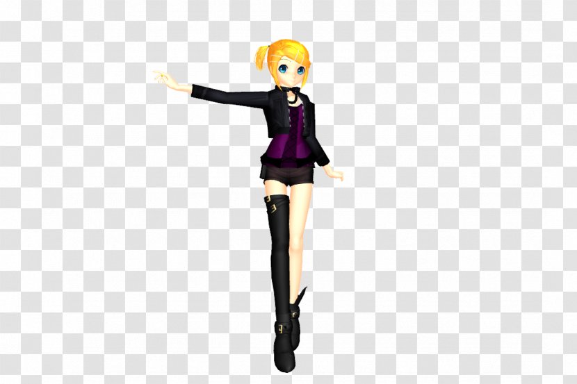 DeviantArt MikuMikuDance Kagamine Rin/Len Artist - Figurine - T-shirt Mmd Dl Transparent PNG