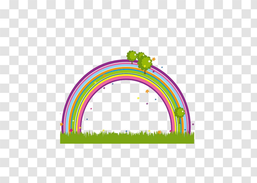 Rainbow Illustration - Rectangle Transparent PNG
