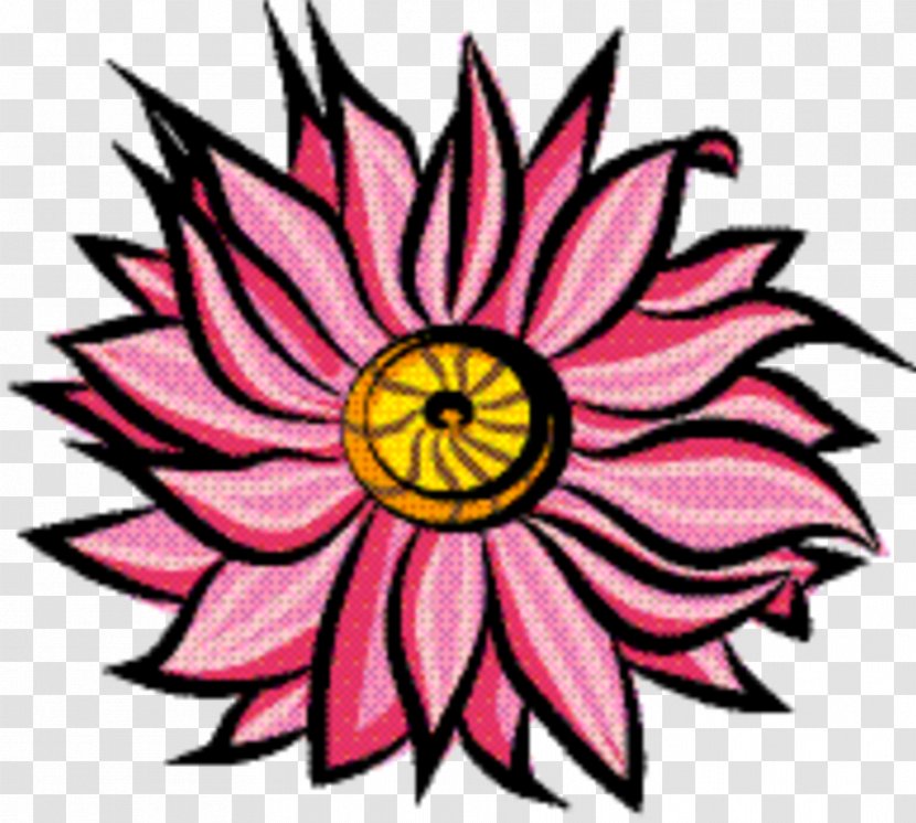 Pink Flower Cartoon - Cut Flowers - Lotus Family Visual Arts Transparent PNG