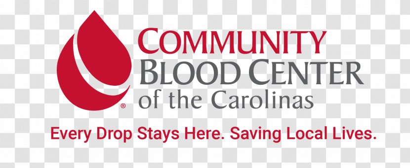 Community Blood Center Of The Carolinas Donation Bank - Text Transparent PNG