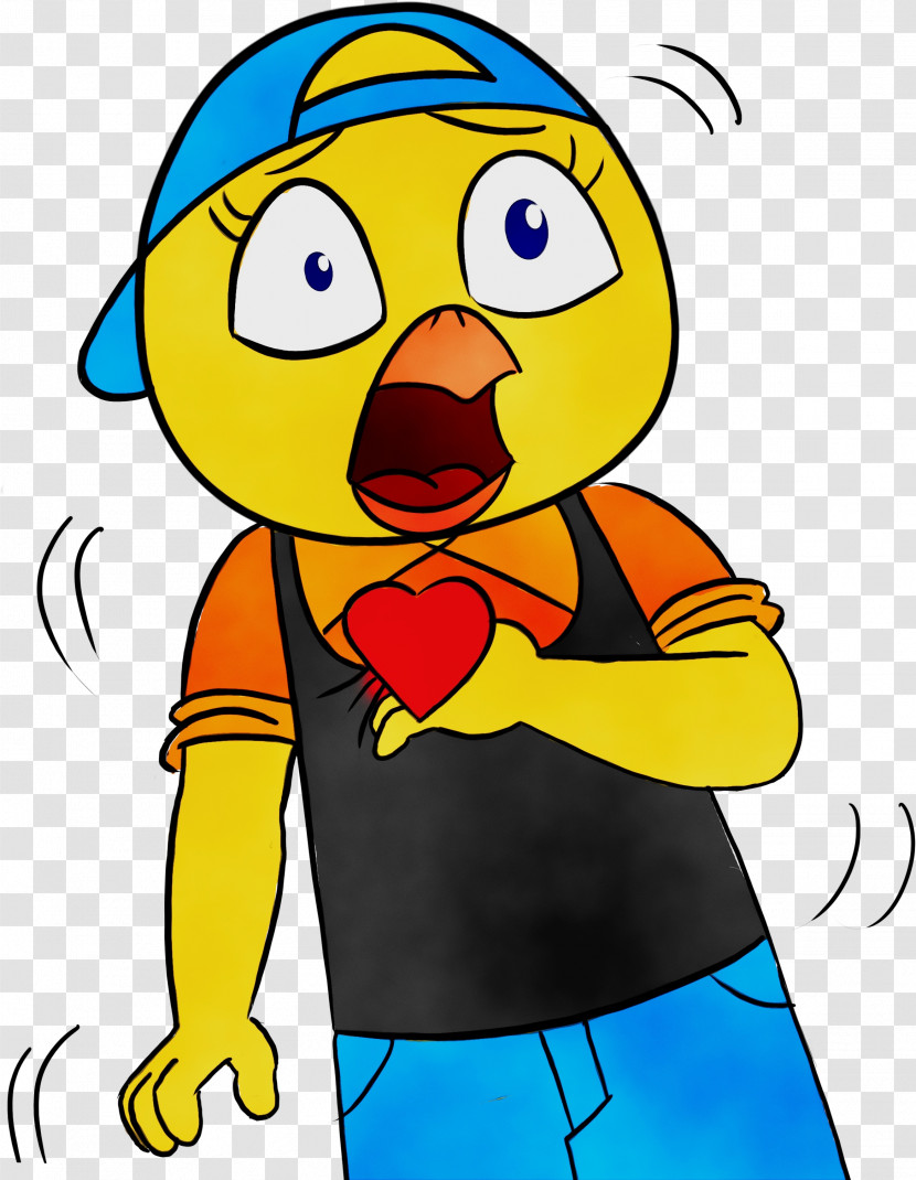 Beak Cartoon Smiley Yellow Line Transparent PNG