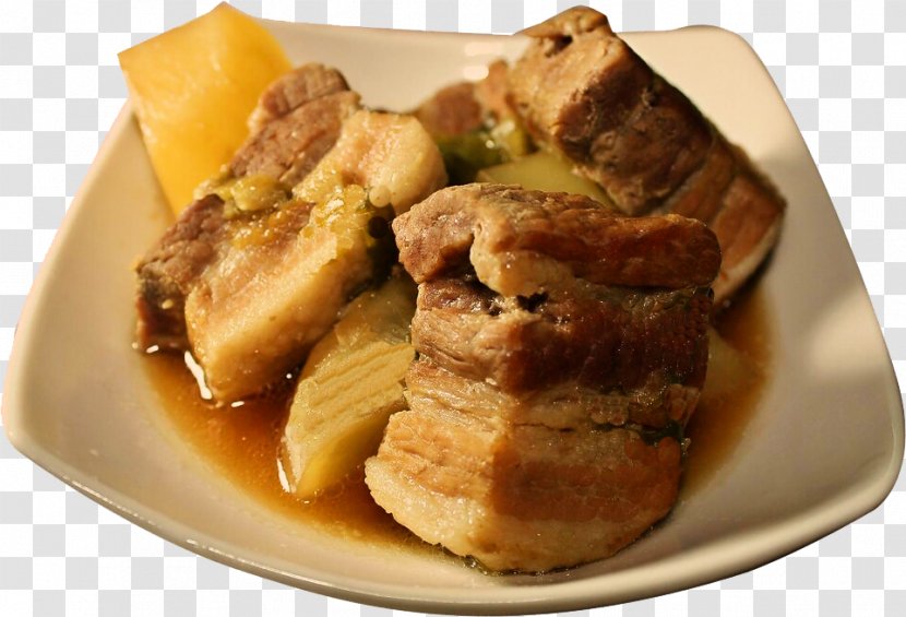 Kakuni Philippine Adobo Filipino Cuisine Pork Belly Recipe - Dish - Food Transparent PNG
