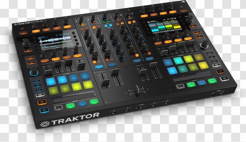 Traktor DJ Controller Native Instruments Disc Jockey Audio Mixers - Cartoon - Niños Transparent PNG