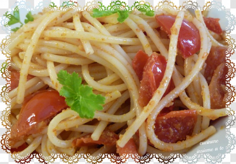 Spaghetti Alla Puttanesca Aglio E Olio Taglierini Pasta Al Pomodoro Chinese Noodles - Reins Transparent PNG