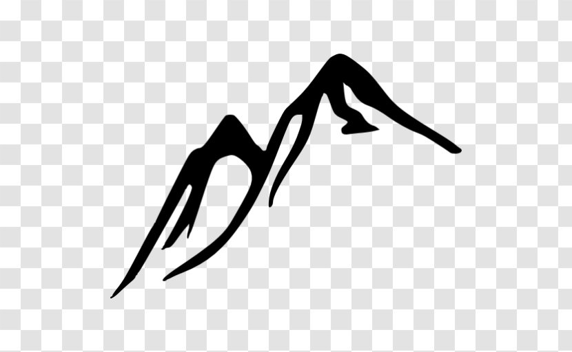 Black And White Clip Art - Drawing - Mountain Transparent PNG