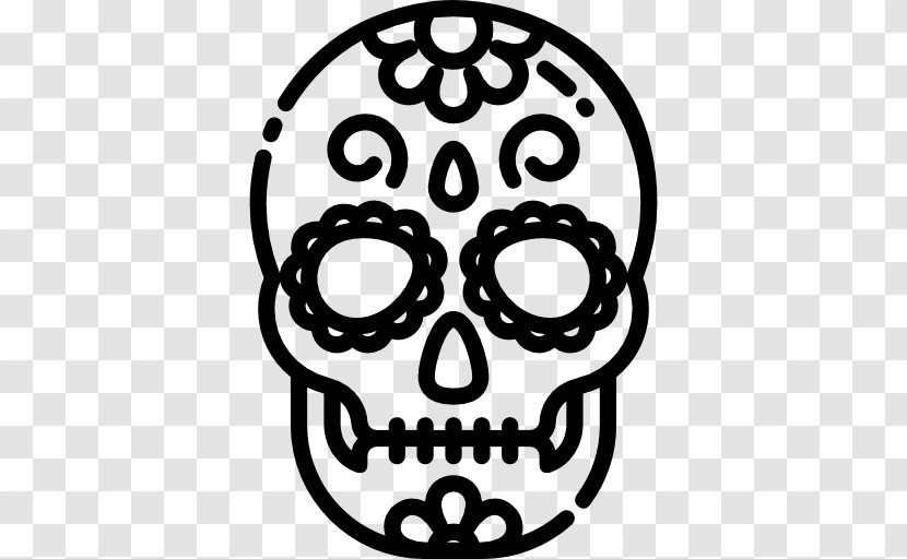 La Calavera Catrina Mexican Cuisine Clip Art - Skull Mexico Transparent PNG