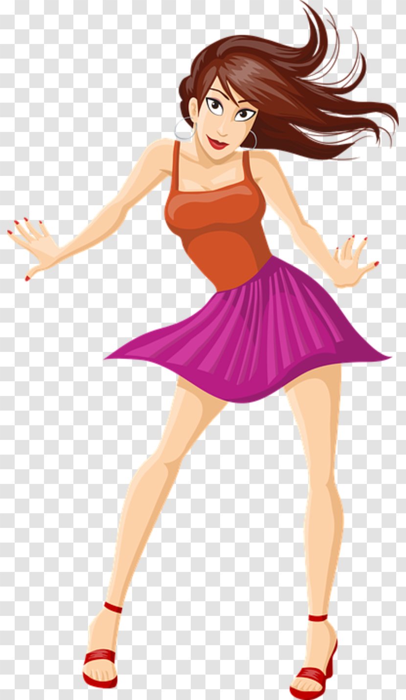 Dance Clip Art - Cartoon - Dancing Woman Transparent PNG