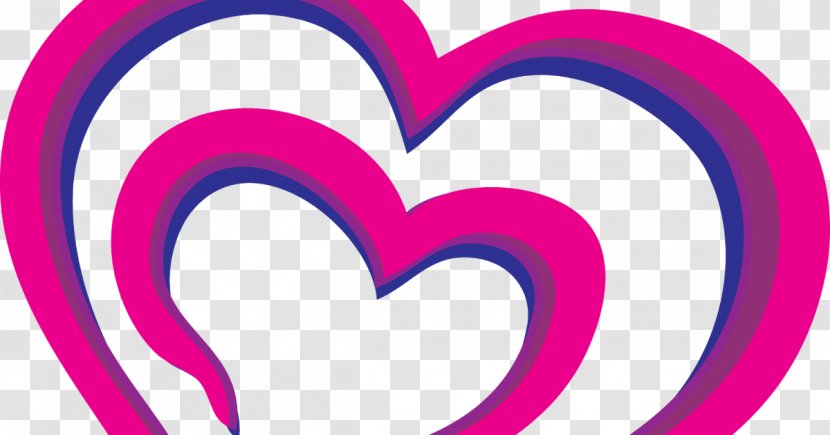 Pink M Valentine's Day Line Heart Clip Art - Flower Transparent PNG
