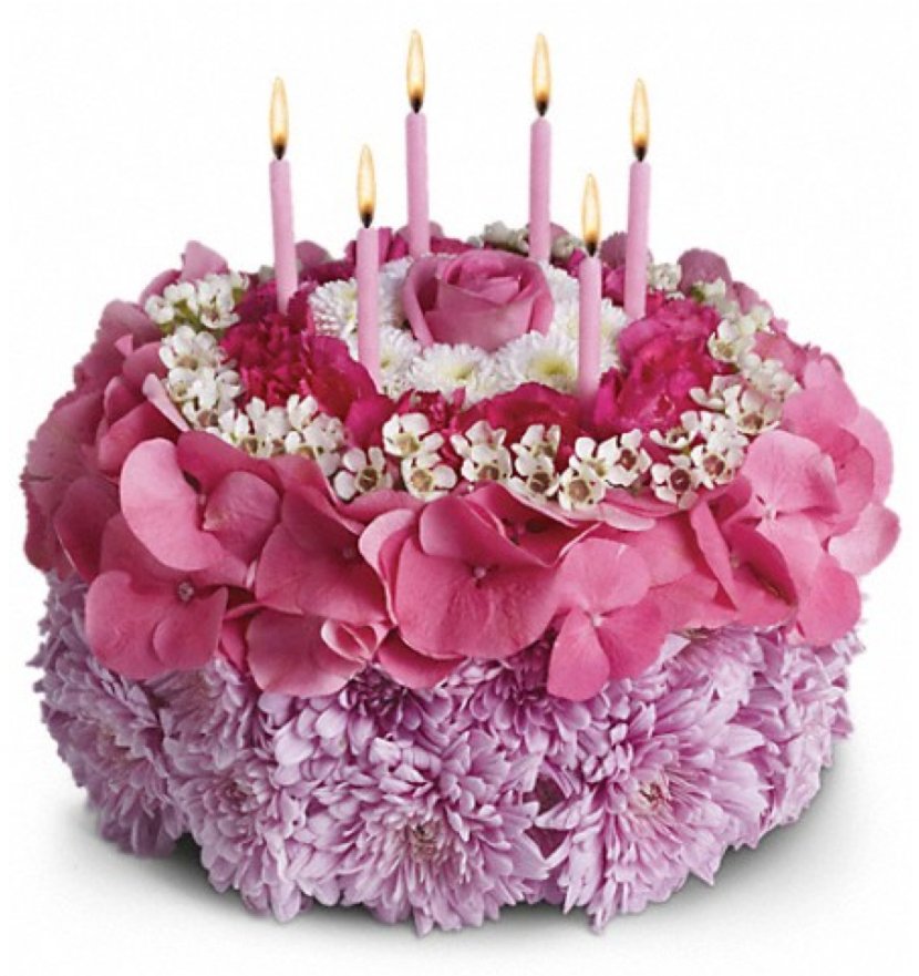 Teleflora Flower Delivery Floristry Birthday - Joyeux Anniversaire Transparent PNG