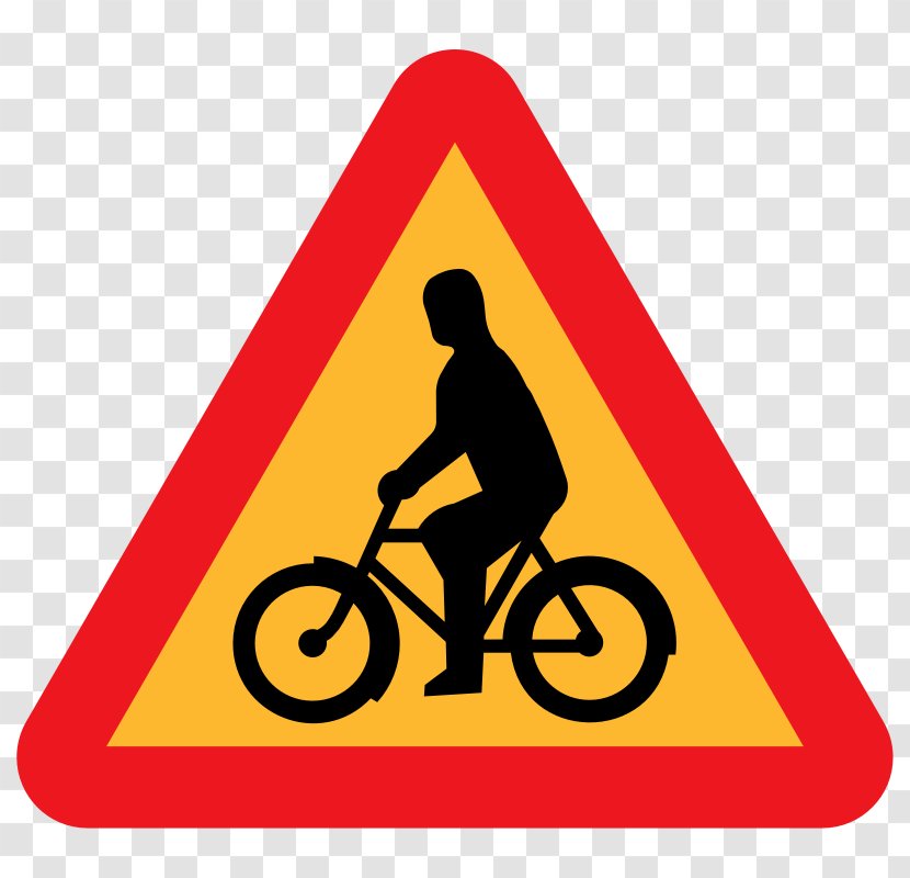 Bicycle Cycling Clip Art - Traffic Sign - Bicycles Pictures Transparent PNG