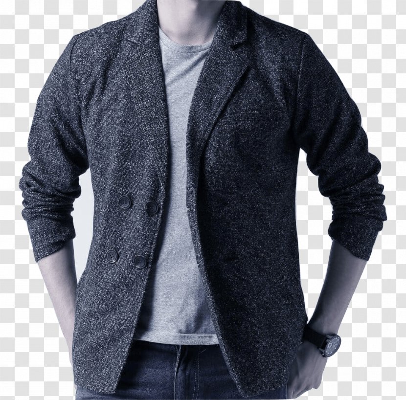 Blazer Cardigan Wool - Outerwear - Clean Clothes Transparent PNG