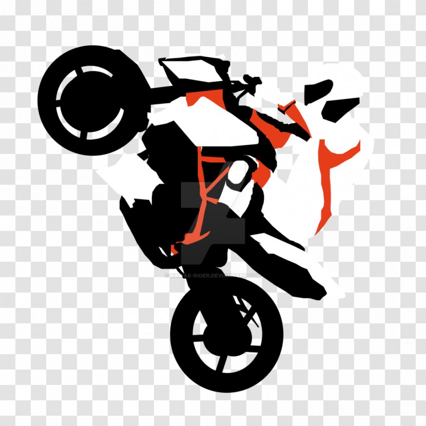 KTM 1290 Super Duke R Motorcycle - Artwork - Rider Transparent PNG