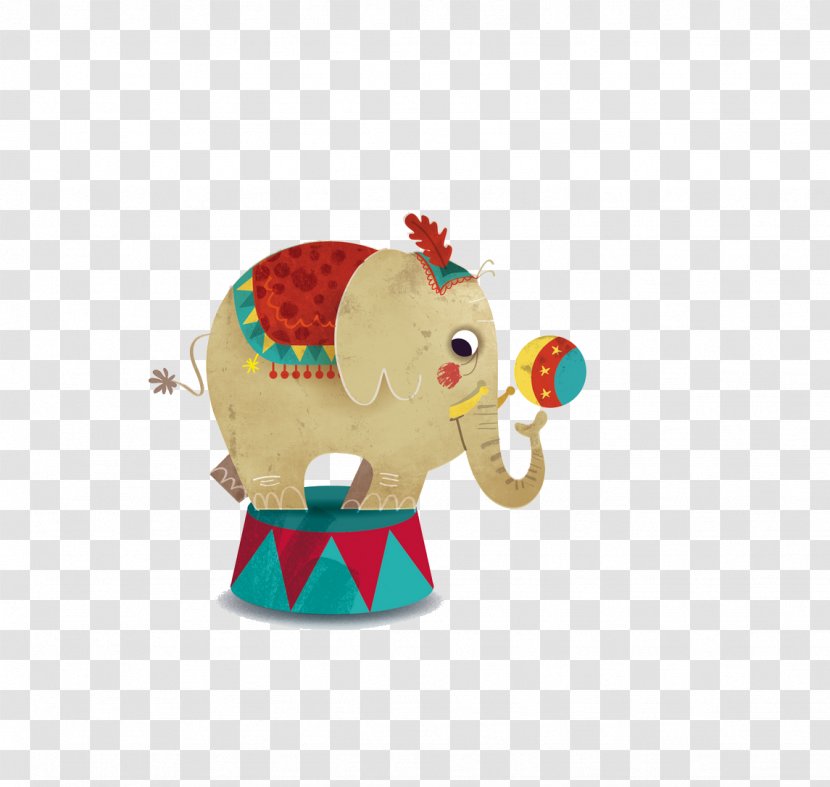 Performance Circus Elephant Illustration - Poster Transparent PNG