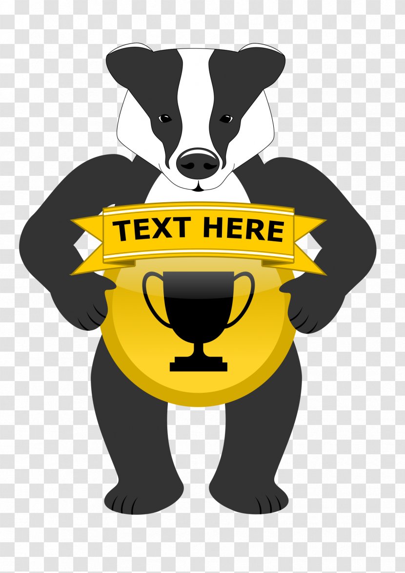 Honey Badger Dog Birthday Clip Art - Carnivoran - Badge Transparent PNG