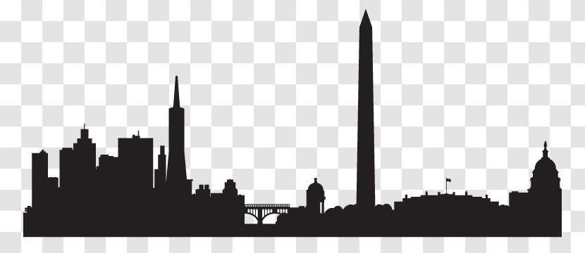 Skyline Silhouette Drawing Washington, D.C. Transparent PNG