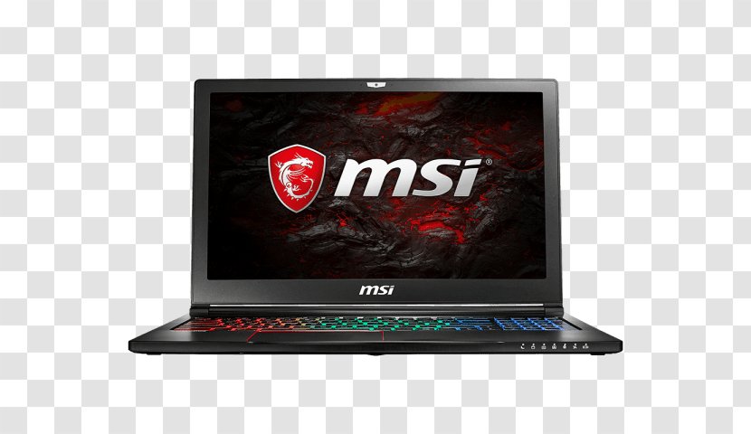 Laptop MSI - Multimedia - Gaming GS63VR 7rf(stealth Pro 4K)-250ES 2,8 GHz I7-7700HQ 15,6 3840 X 2160Pixel Nero GS63 Stealth GS73VR ProLaptop Transparent PNG
