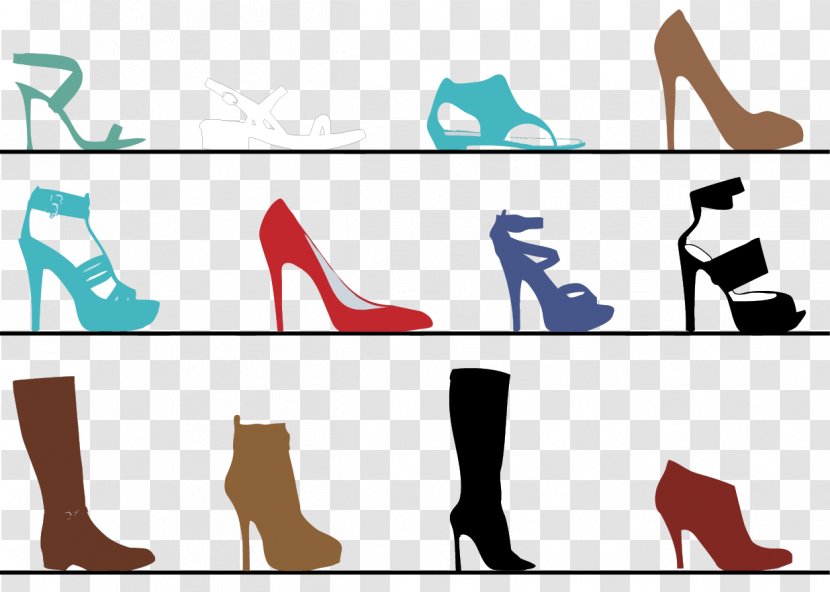 Court Shoe Fashion Sneakers High-heeled Footwear - Flower - Vector Shoes Transparent PNG