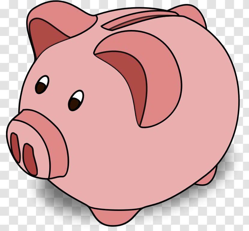 Piggy Bank Clip Art - Mammal - Pig Transparent PNG