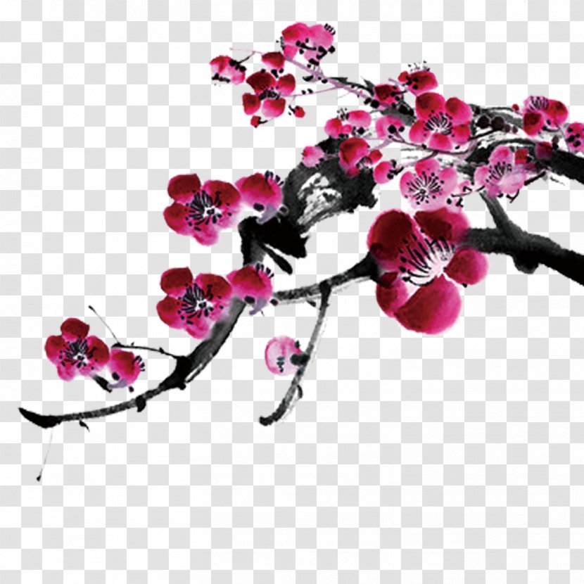 Table Plum Blossom - Flowering Plant - Stock Image Transparent PNG