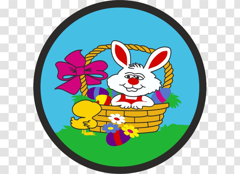 Easter Bunny Food Clip Art - Blank Badge Transparent PNG