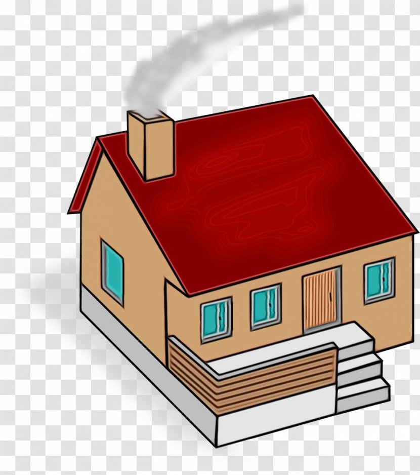 Roof House Property Home Real Estate - Log Cabin Facade Transparent PNG