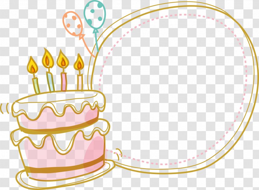 Birthday Cake - Biscuits - Border Transparent PNG