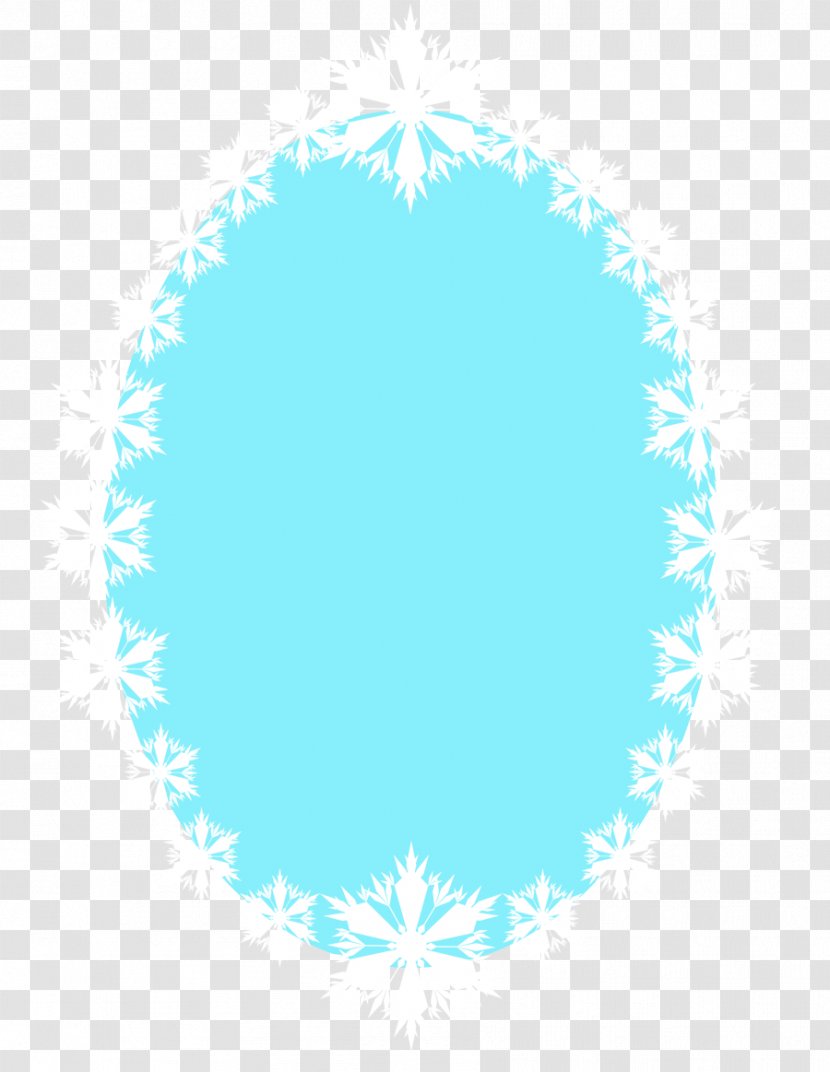 Elsa Frozen Film Series Olaf Clip Art - Azure - Snowflake Border Transparent PNG