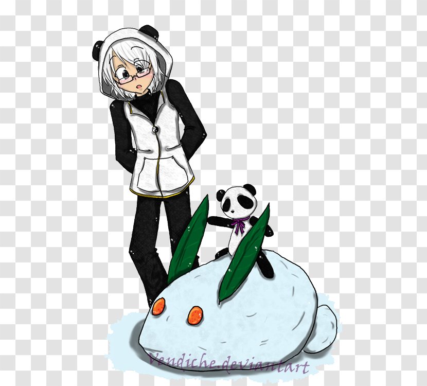 Character Male Clip Art - Snow Panda Transparent PNG