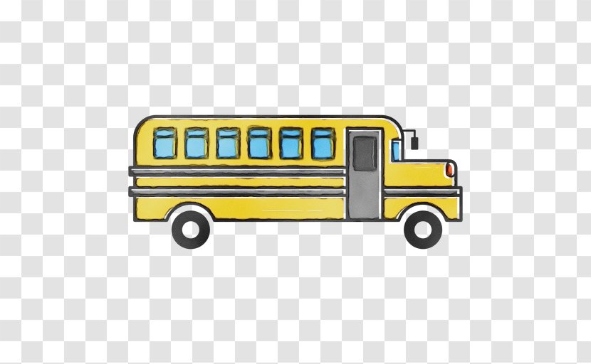 School Bus - Wet Ink - Car Yellow Transparent PNG