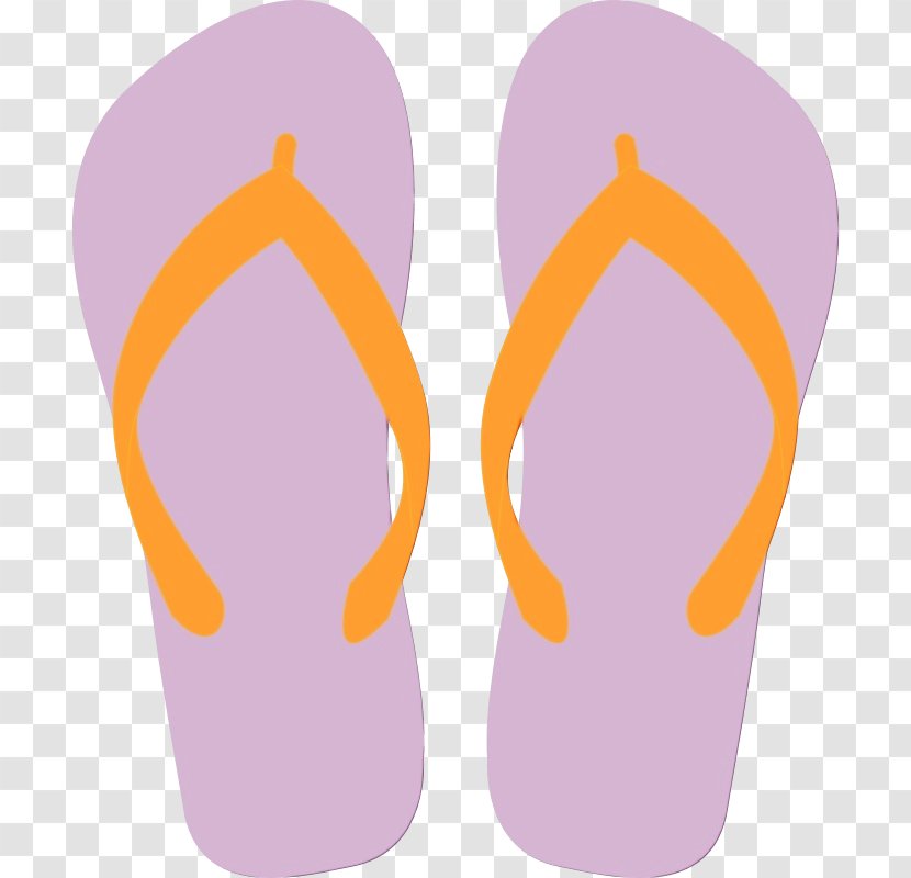 Orange Background - Flipflops - Sandal Violet Transparent PNG