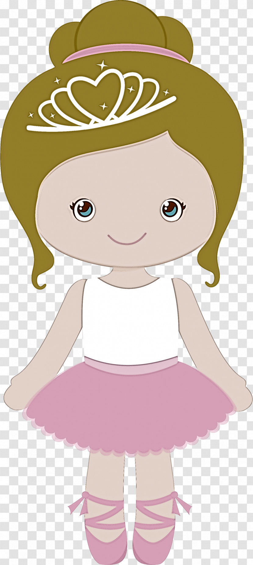 Cartoon Pink Cheek Headgear Brown Hair Transparent PNG