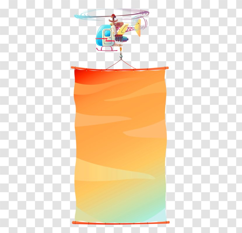 Clip Art - Orange - Helicopter Transparent PNG
