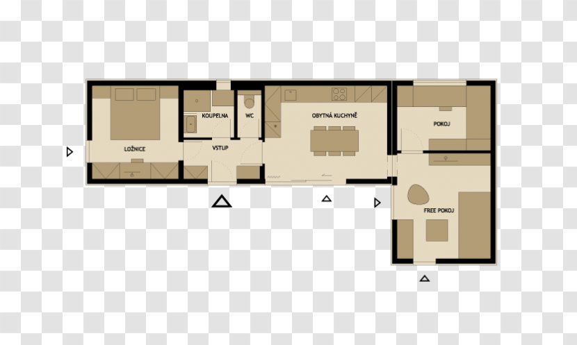 Floor Plan House Prefabricated Home - Sobrado - Minimalista Moderno Transparent PNG