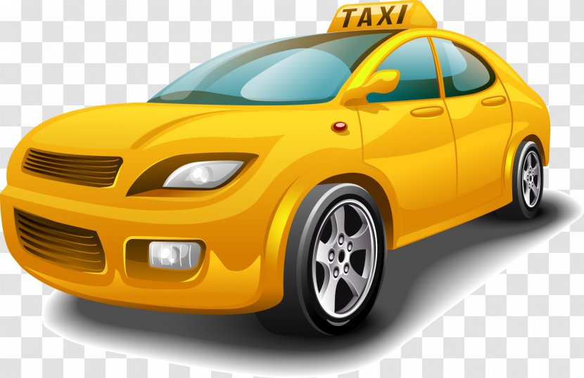 Taxi Amritsar Careem Bus Uber - Yellow Car Transparent PNG