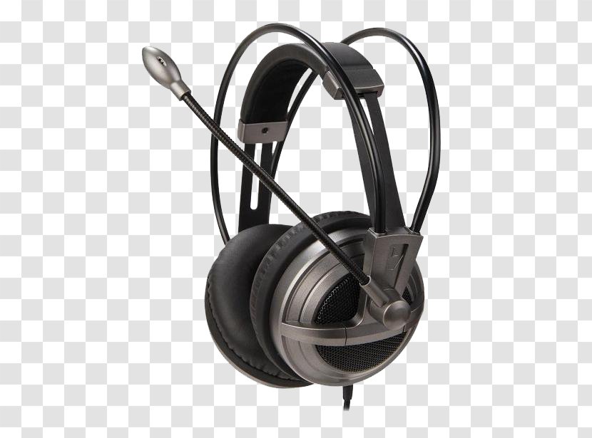 Microphone Headphones Headset Ohm - Electrical Impedance - Black Stereo Transparent PNG