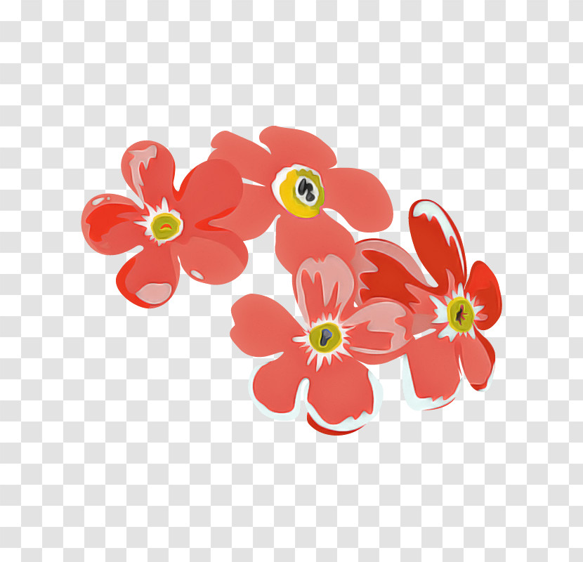 Flower Red Petal Plant Hibiscus Transparent PNG