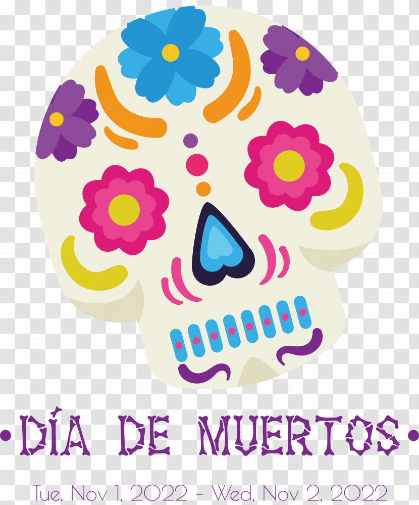Mexican Cuisine Day Of The Dead Flower Text Transparent PNG