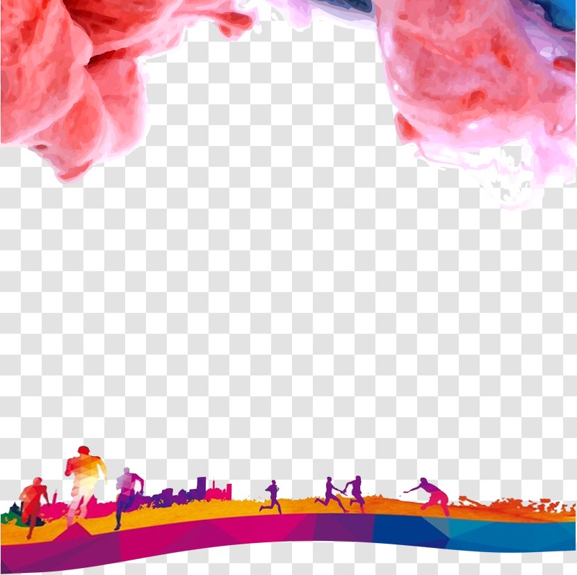 Watercolor Painting Cloud Download - Poster - Panel Elements Transparent PNG
