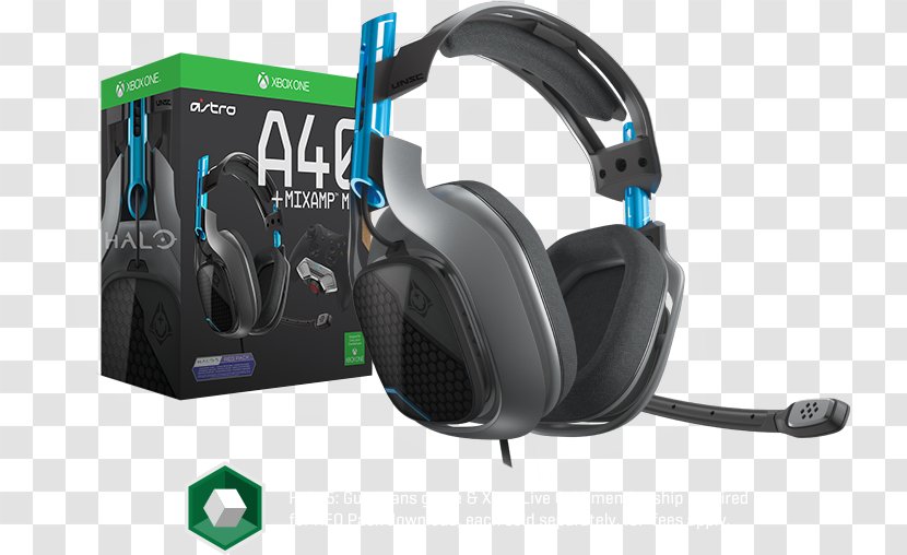 Halo 5: Guardians ASTRO Gaming A40 TR With MixAmp Pro Halo: Combat Evolved A50 - Xbox 360 Wireless Headset - Headphones Transparent PNG