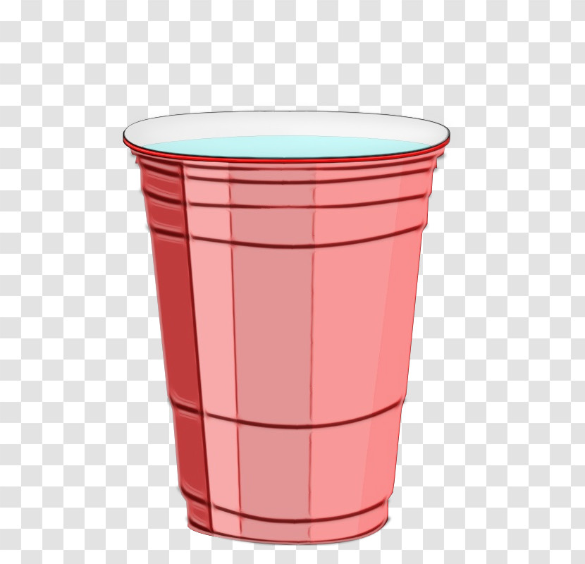 Red Tumbler Plastic Cup Cylinder Transparent PNG