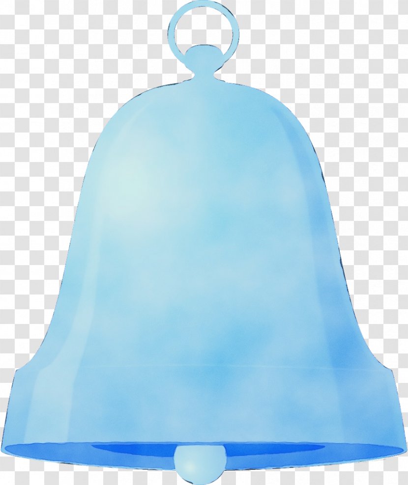 Bell Blue Turquoise Aqua Cap - Watercolor Transparent PNG