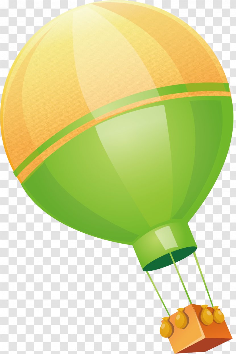 Flight Hot Air Balloon - Vector Element Transparent PNG