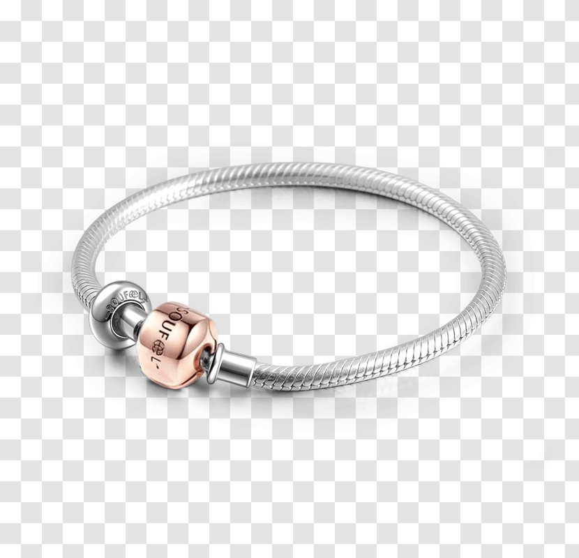 Charm Bracelet Sterling Silver Gold - Jewellery Transparent PNG