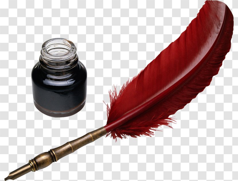 Paper Inkwell Quill - Ink - Nib Transparent PNG