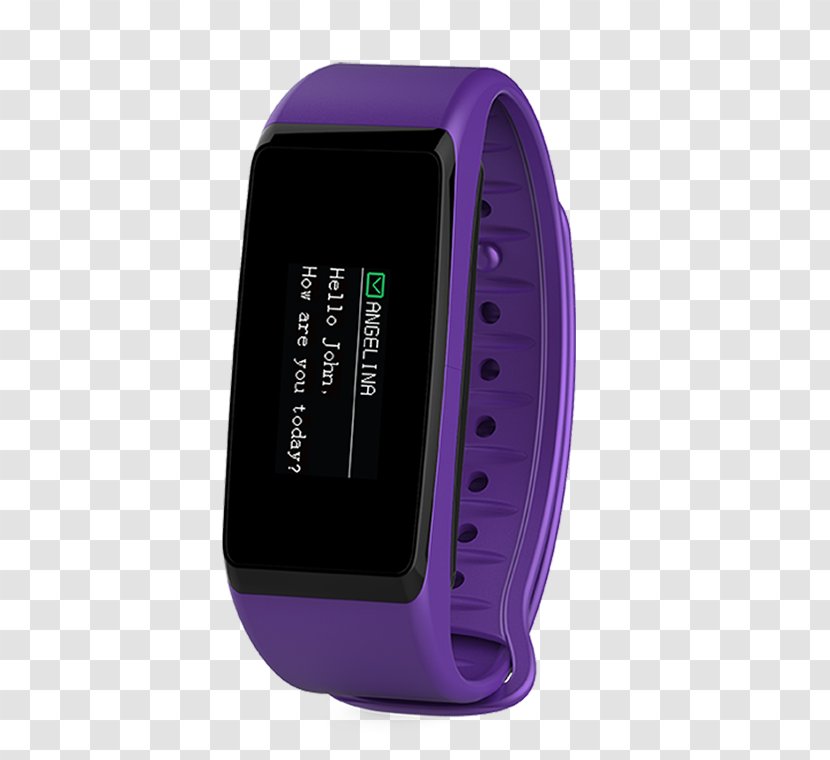 Watch MyKronoz ZeFit2 Pulse Violet Purple - Strap Transparent PNG