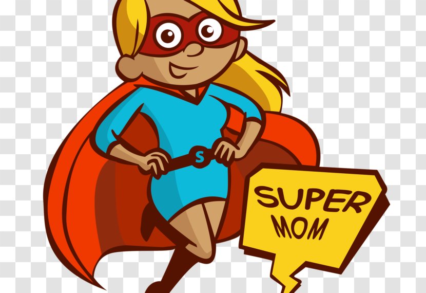 Mother Clip Art - Area - Super Mom Transparent PNG