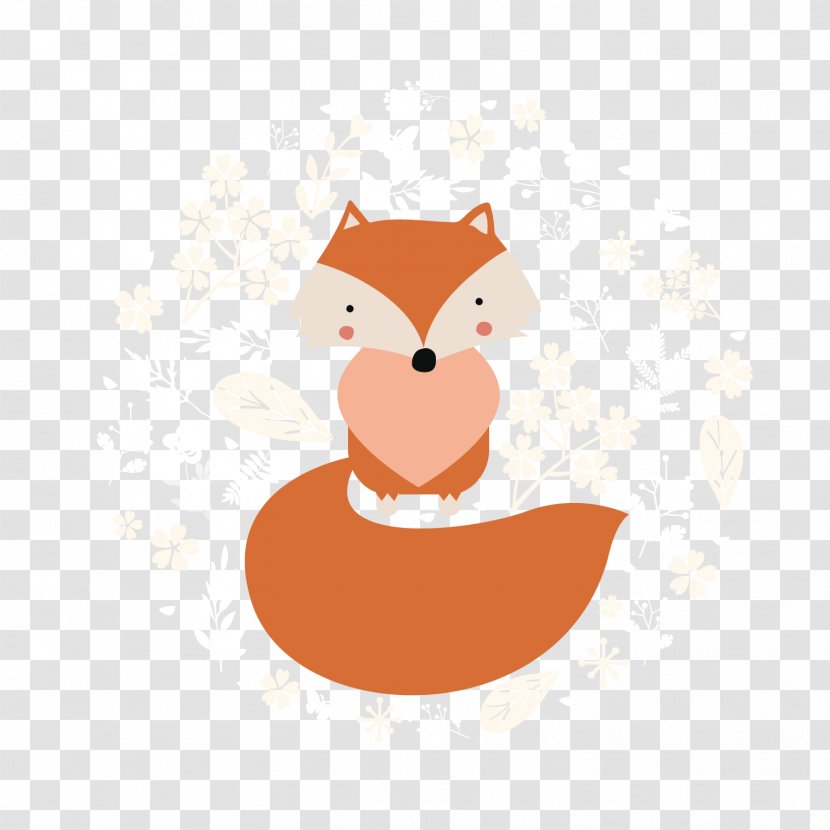 The Art Of Painting - Flower - Cartoon Fox Transparent PNG