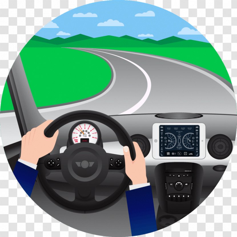 Technology Steering Wheel - Electronics - Hand-held Mobile Phone Transparent PNG