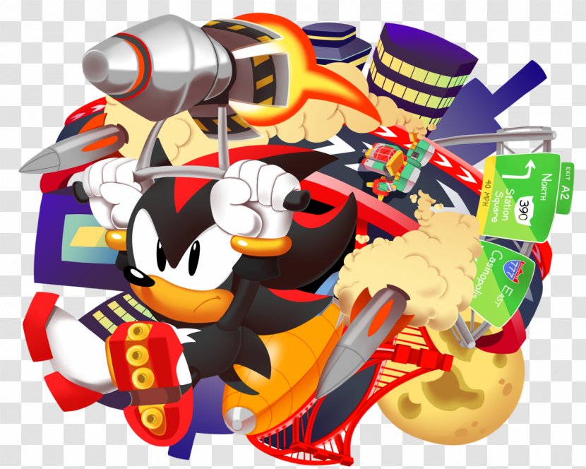 Sonic The Hedgehog Shadow Adventure Art - Fan Transparent PNG